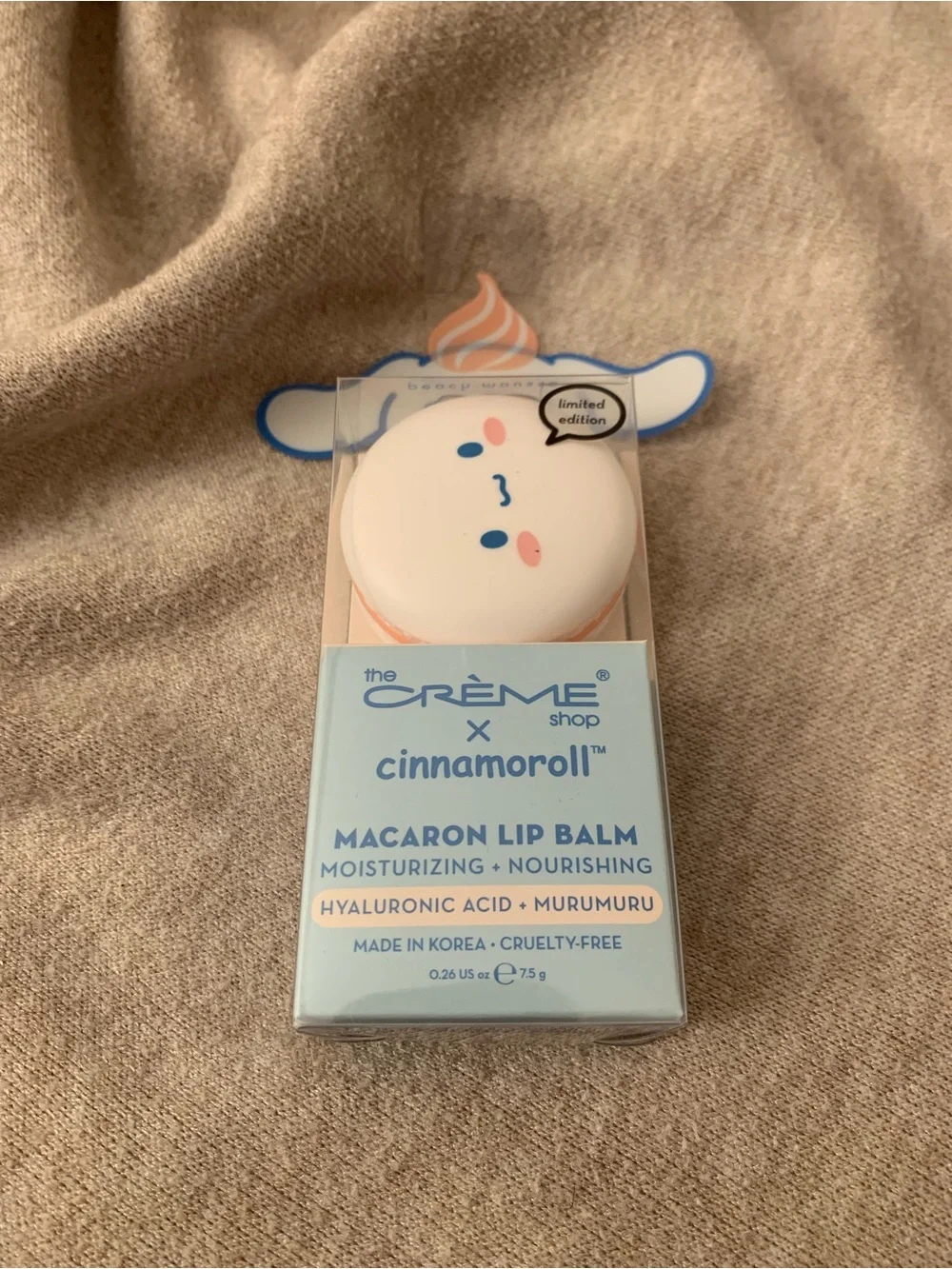 The Crème Shop x Cinnamoroll Macaron Lip Balm - Pastel Blue